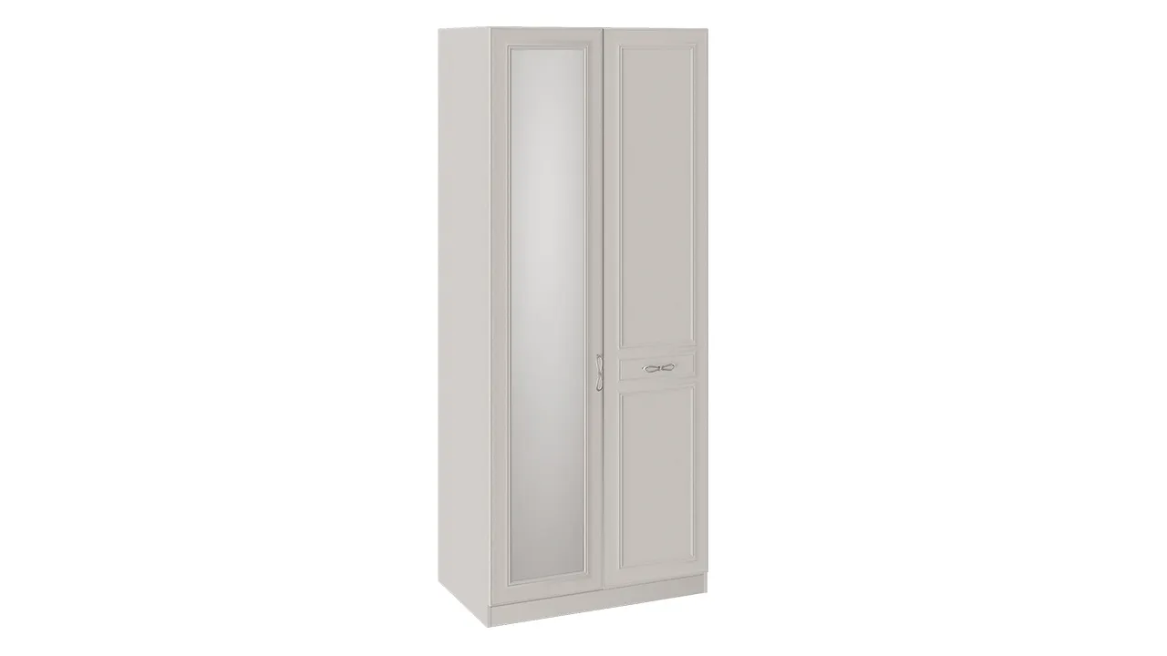 Шкаф для одежды правый Сабрина СМ-307.07.021R (Дверь Глухая/Зеркало)