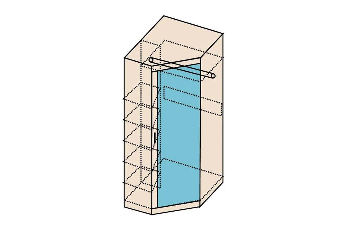 Ника Н7 Шкаф угловой фото