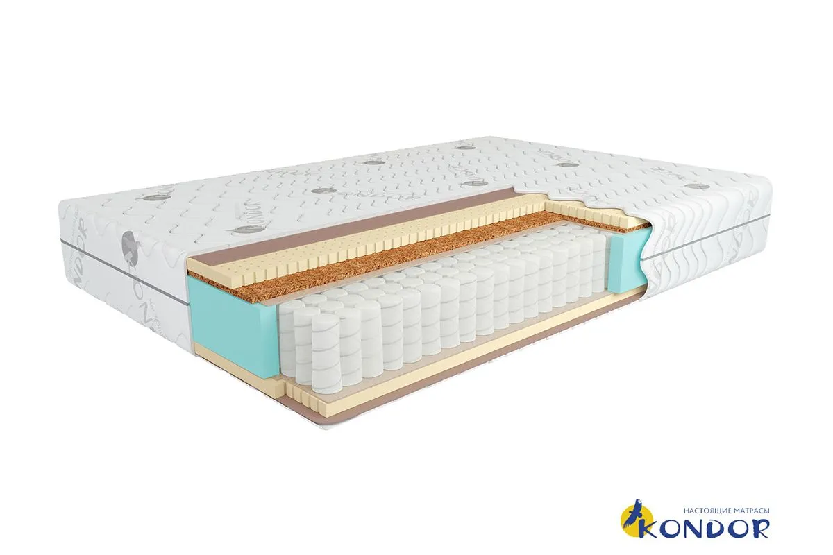 Матрас Кондор Bora Medio 120х200 Чехол жаккард