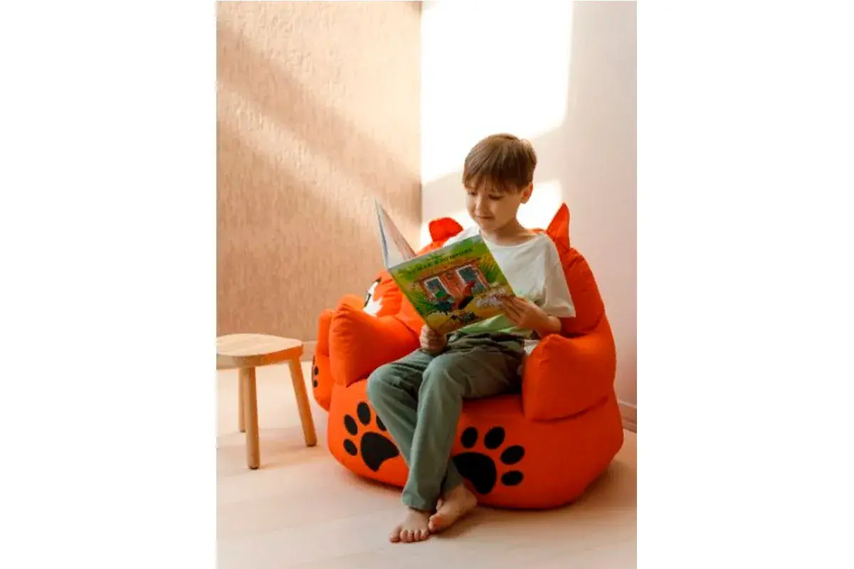 Пуфик Львенок S Оранжевый