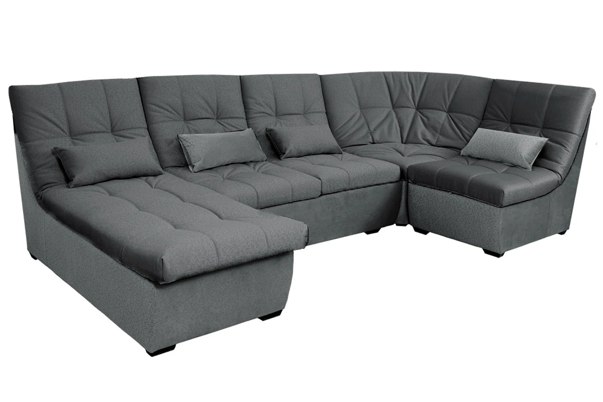 Угловой диван София 2 ДКУ 3Т латы Tornado Blue steel