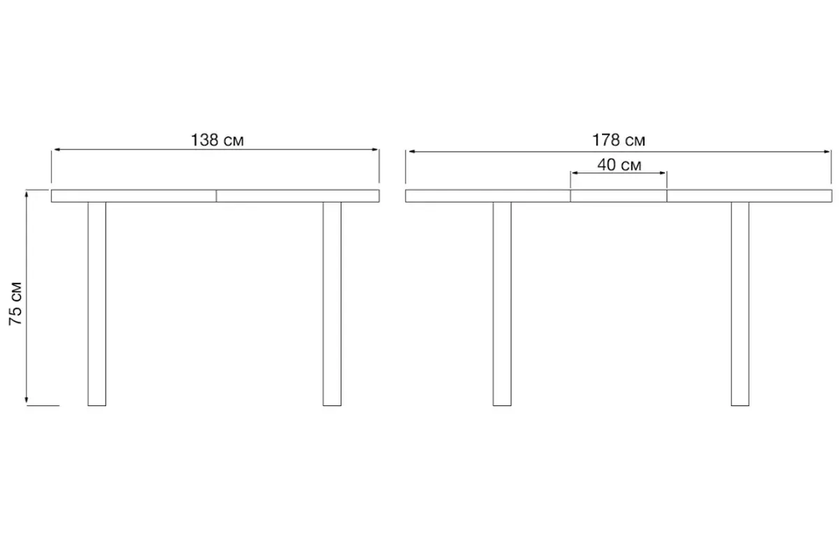 Стол обеденный Цюрих (Дуб каньон/Белый гладкий матовый)