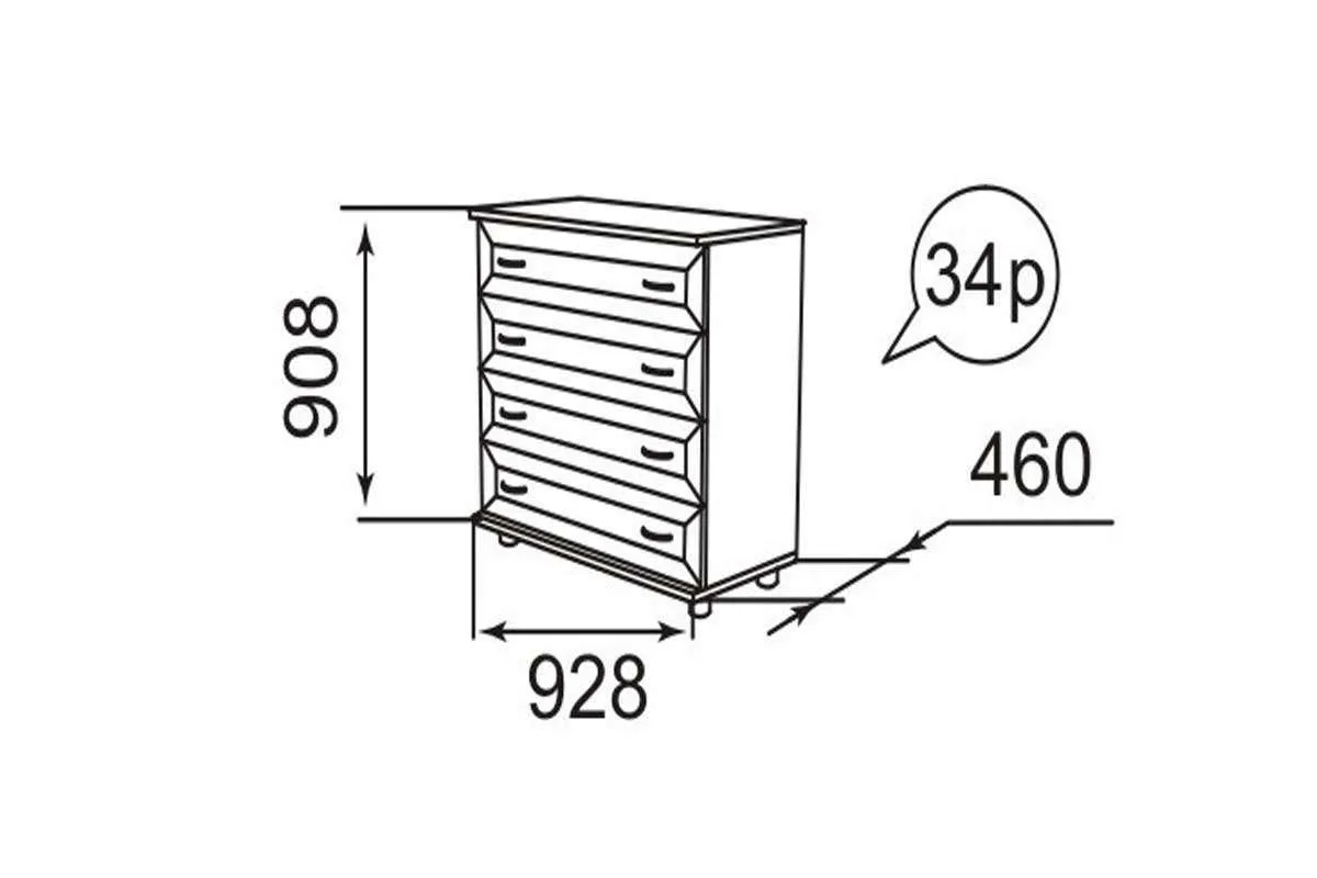 Ника-люкс 34Р Комод фото
