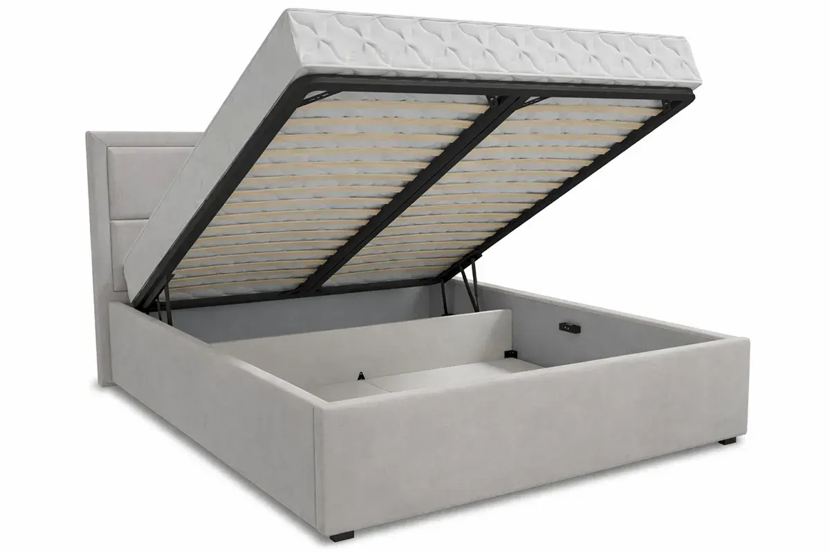 Кровать Квадро-1 с ПМ 160х200 (Тедди 307) 5 кат.