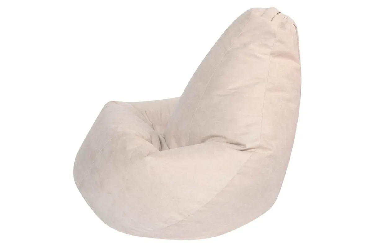 Кресло Мешок Груша (Светло-бежевый / Велюр) 4XL