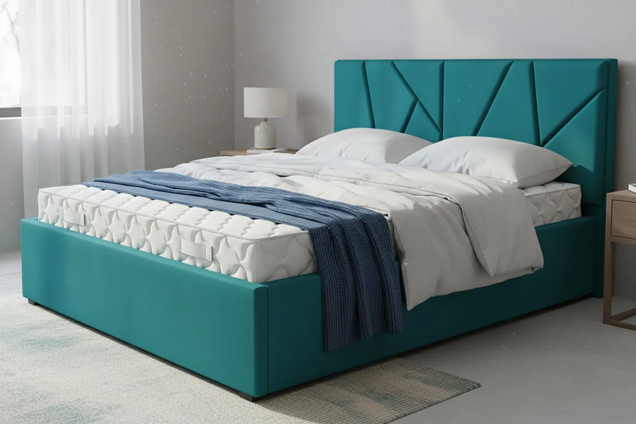 Кровать Рица-1 с ПМ 160х200 (Teddy 654) 6 кат.