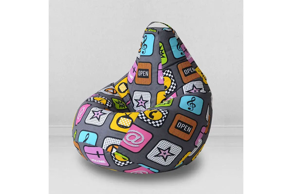 Кресло-мешок Груша Миди 2XL (Мебельный хлопок / Плей)