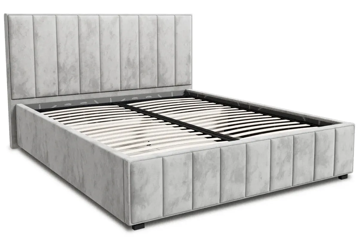 Кровать Кордова-1 с ПМ 160х200 (Lovers-8 / Серый) 2 кат.