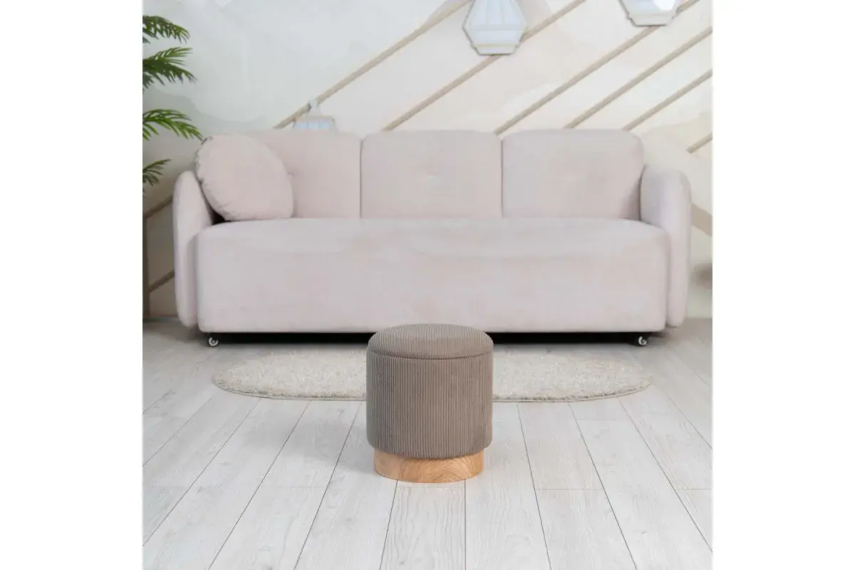 Пуф Марибор Стандарт (Велюр / Коричневый)