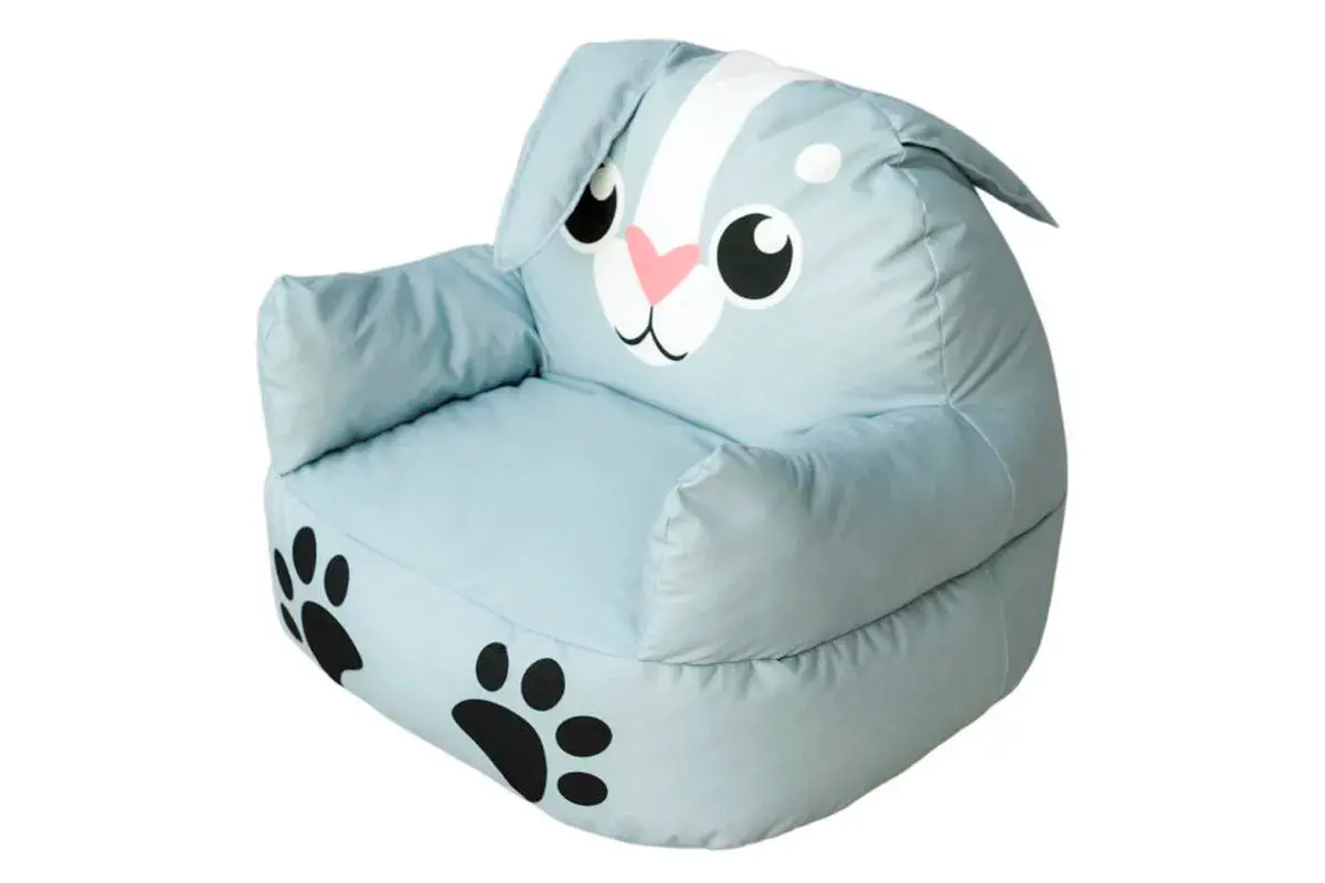 Пуфик Зайчик S Голубой