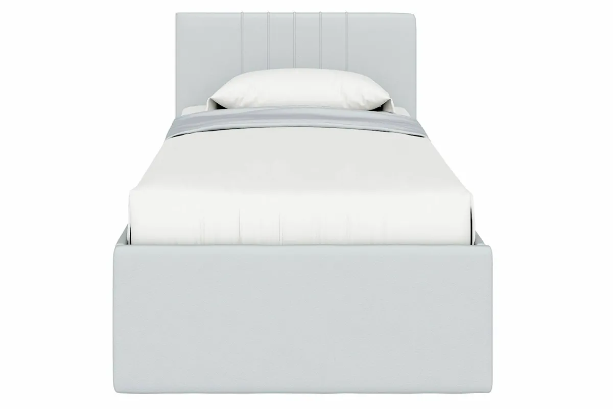 Кровать Соло односпальная с ПМ 90х200 (Newtone Light Grey/Светло-серый)