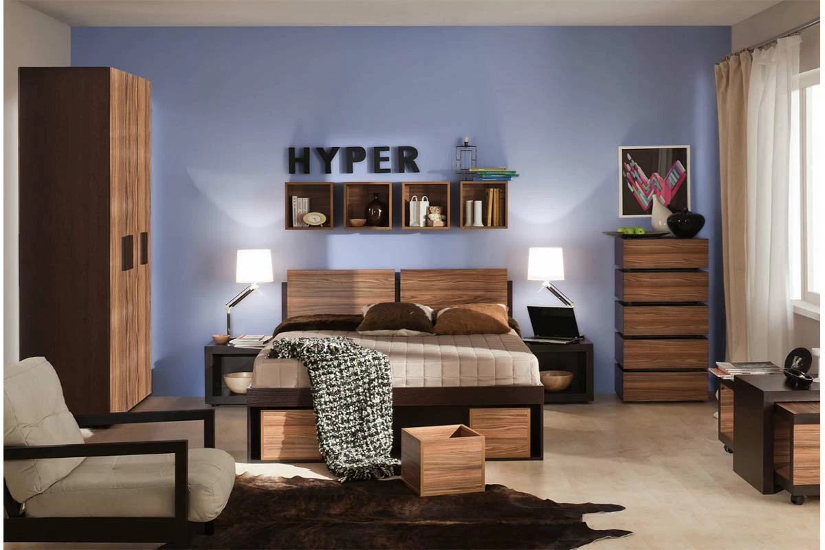 Спальня Hyper (Венге/Палисандр темный) фото