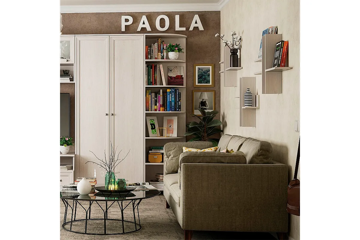 Стеллаж Кристи (Ясень Анкор светлый)