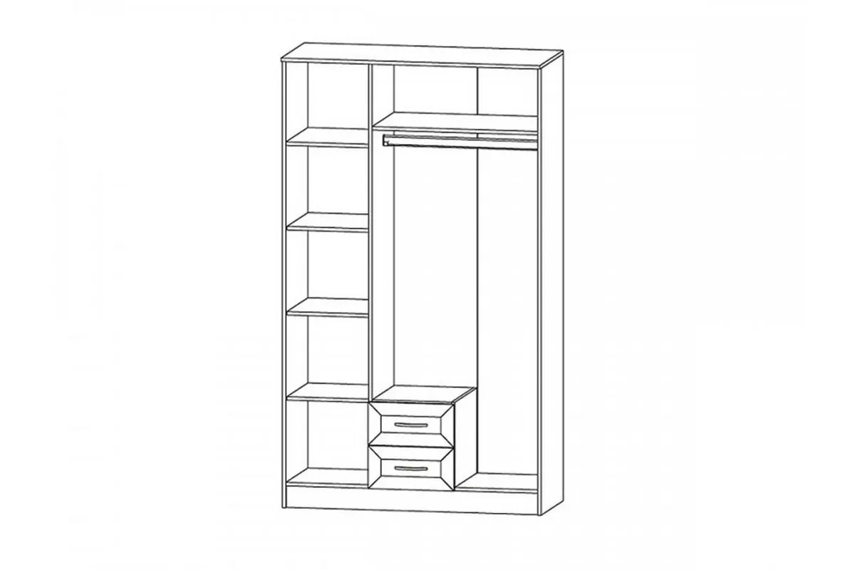 ПРИНЦЕССА Шкаф трёхстворчатый фото