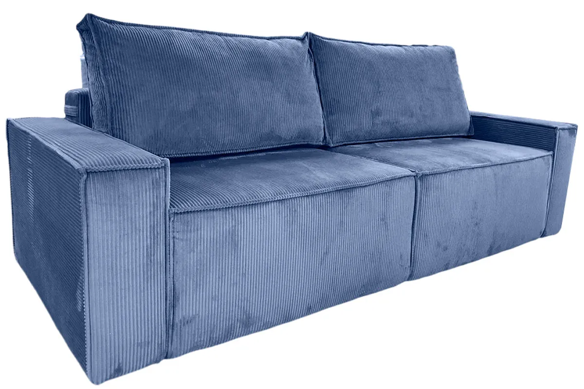 Диван Brick-3 S (Набивные подушки/Вывернутый) Арбен-Цилиум Индиго