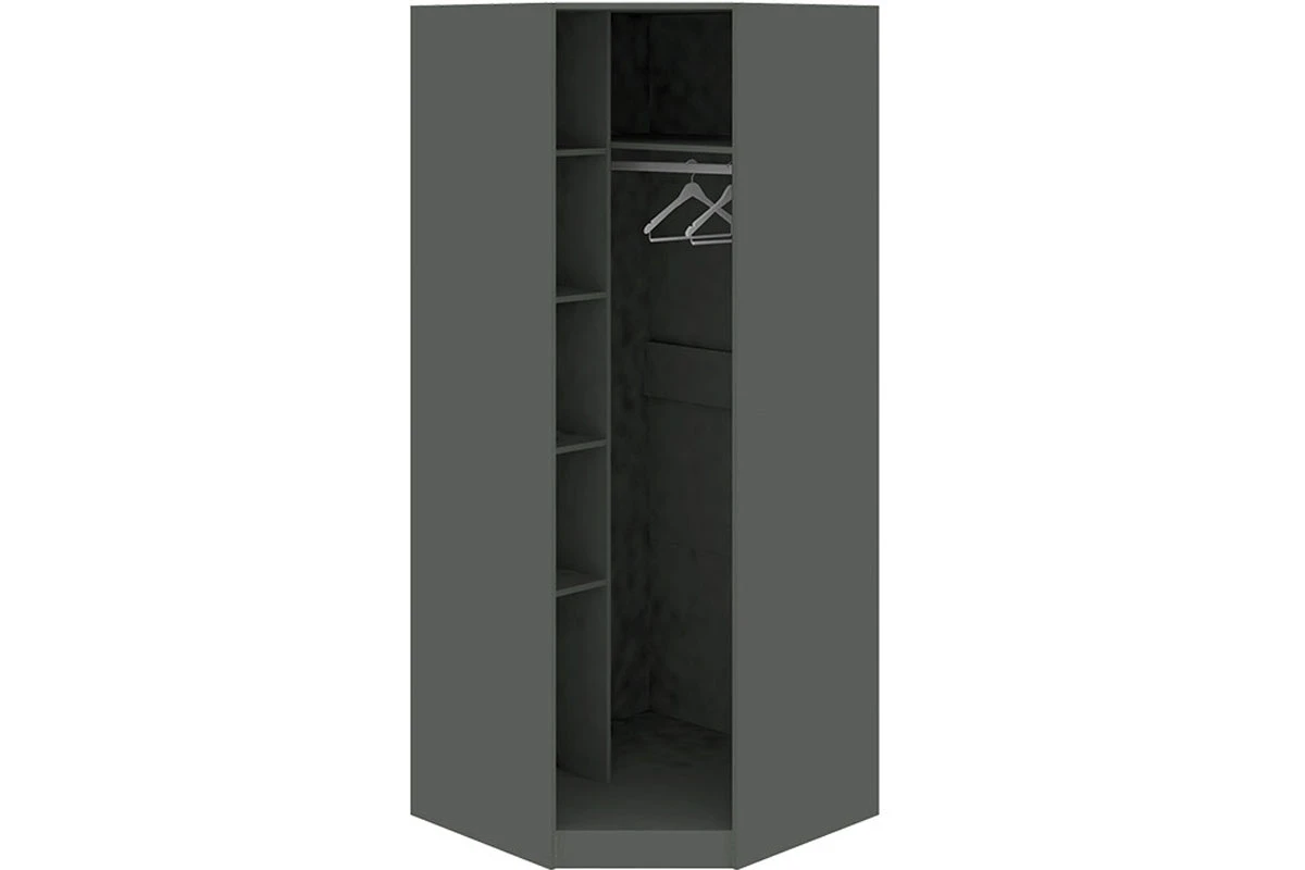 Шкаф угловой Наоми СМ-208.07.06 с 1 дверью (Фон серый/Джут)