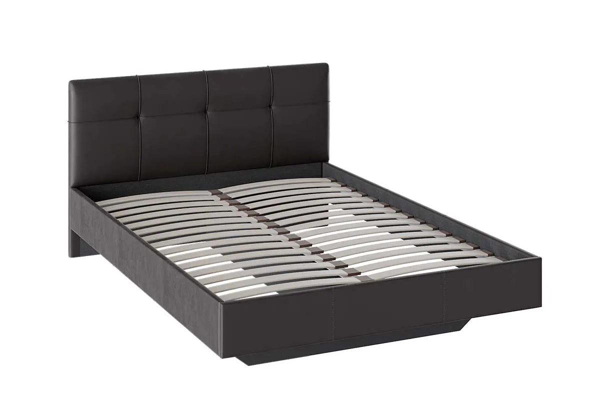 Полуторная кровать Элис с мягкой обивкой Тип 1 140х200 (Темная)