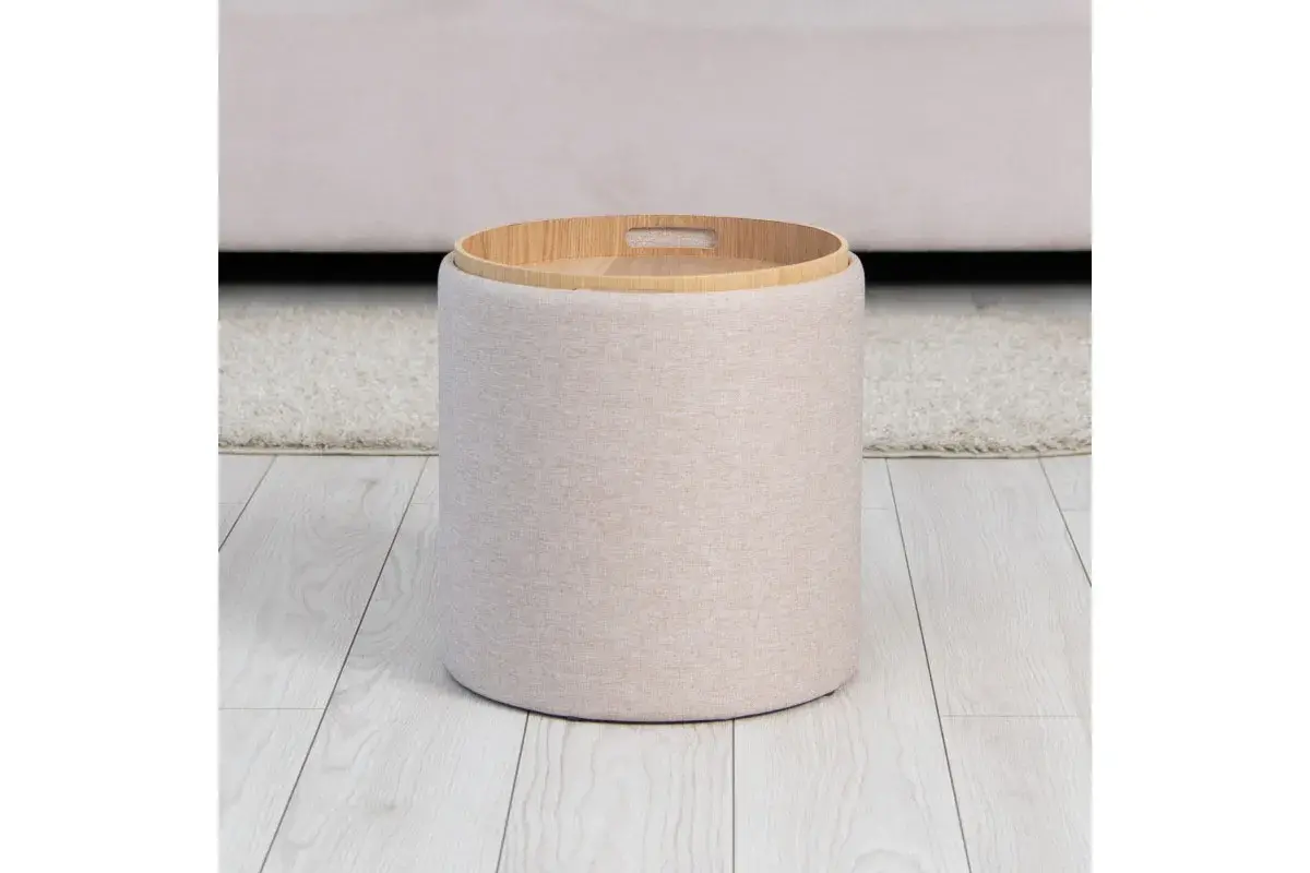 Пуф Грац Стандарт (Рогожка / Бежевый)