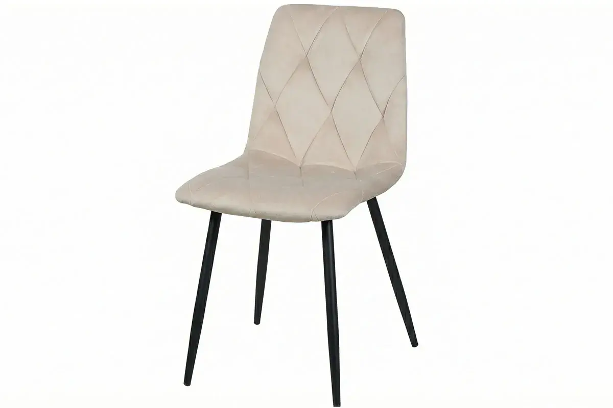 Стул Регги (Муар черный / Велюр Дрим Beige) СРП-066
