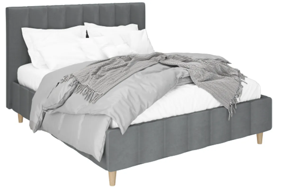 Кровать Сицилия 140х200 с ПМ Civilia 25 (Серый) 1 кат.