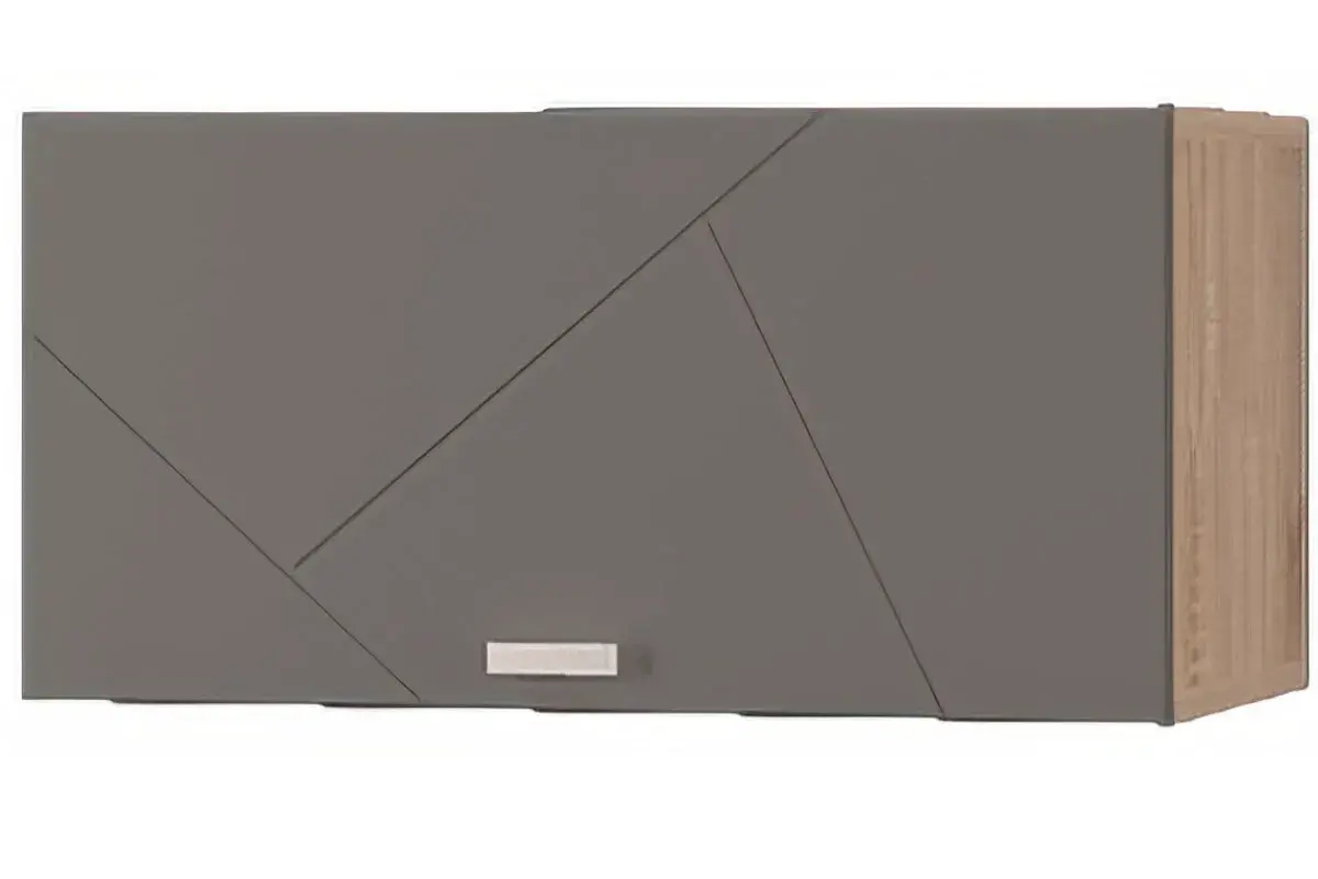 Шкаф настенный Скайлайн 600 с горизонтальной дверкой (Графит)