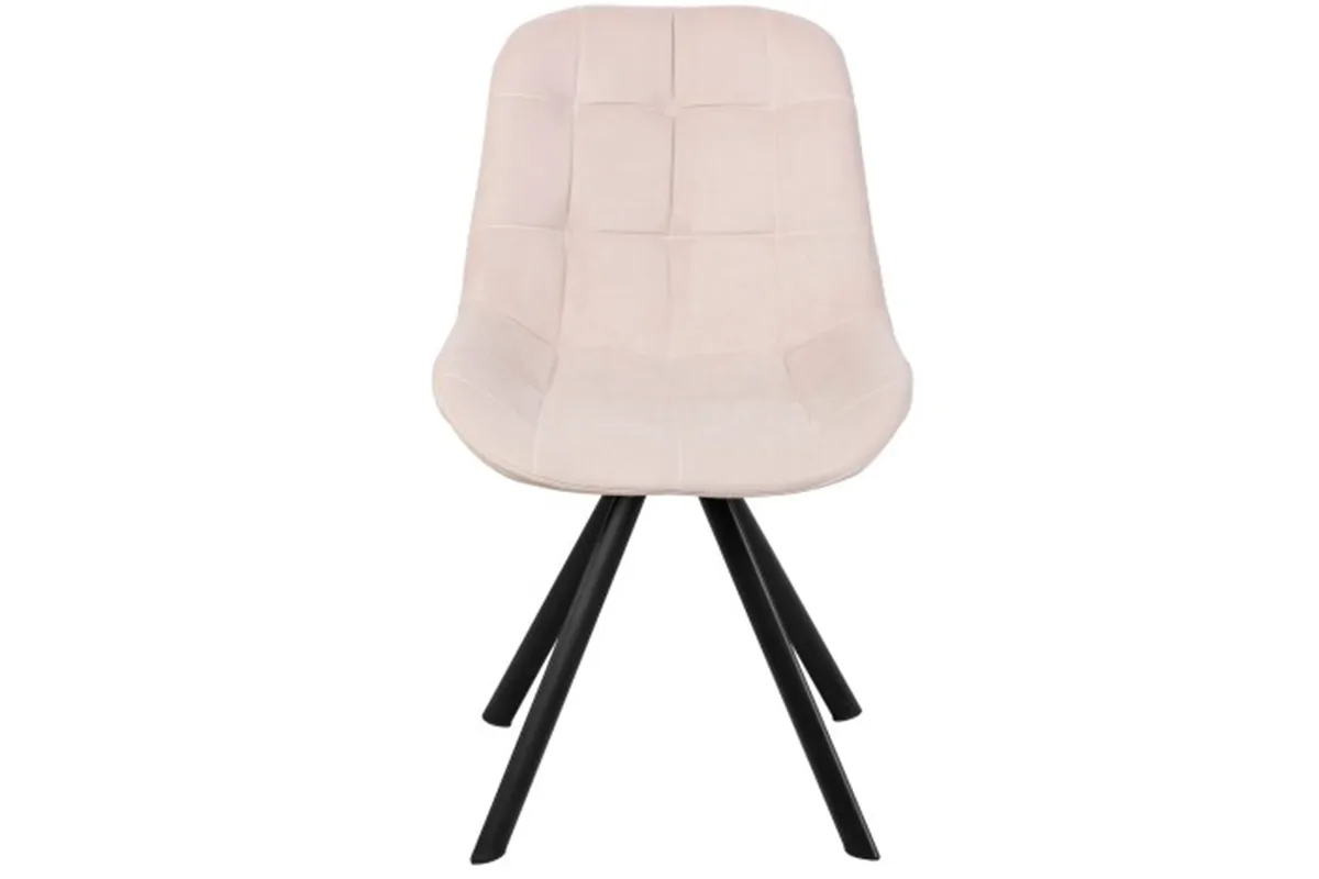 Стул поворотный Тоскана Стиль (Муар черный/Велюр Dream bone/Кремовый) СРП-433