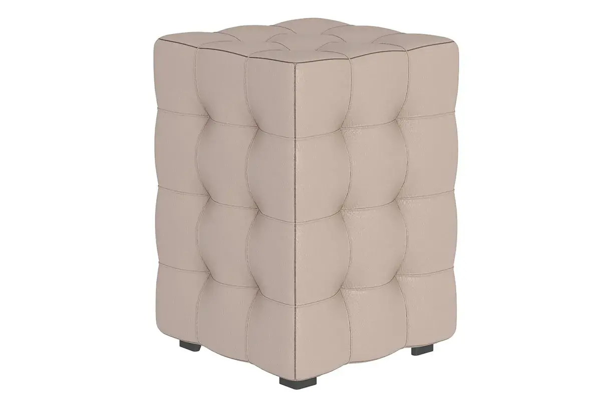 Пуф Модерн-2 мини (Кожзам / Гольф бежевый)