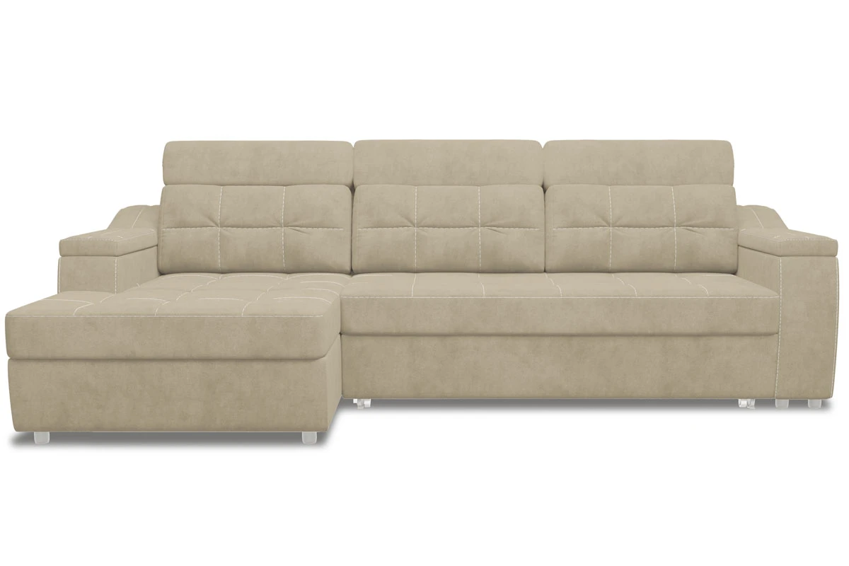 Угловой диван Бруно New ДКУ-О Napoli Латте