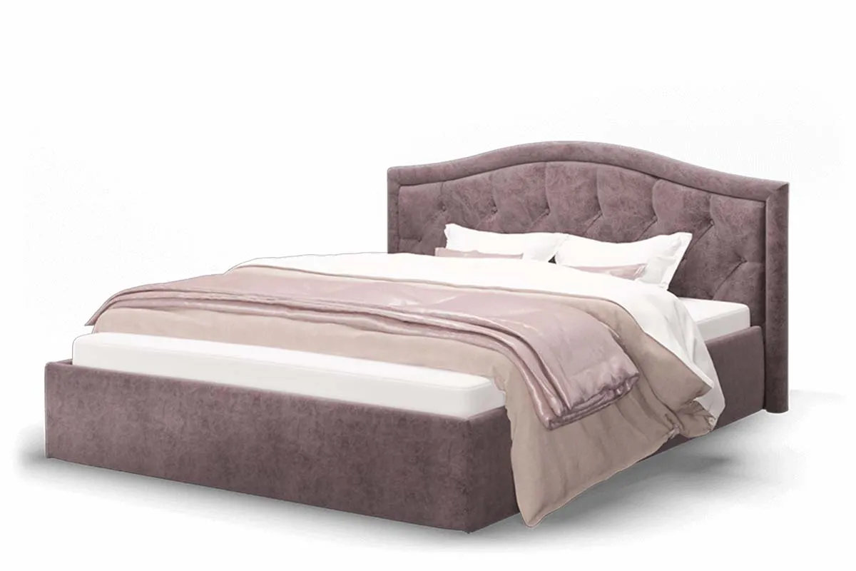 Кровать Стелла (Rock 12 Серо-Фиолетовый) 160х200