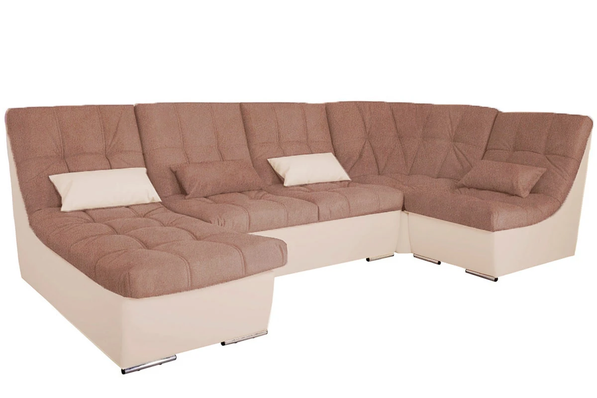 Угловой диван София 2 ДКУ латы Блисс 06 Каштан