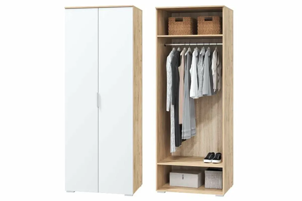 Гостиная Сканди (без панно) (Дуб бунратти / Белый бланш)