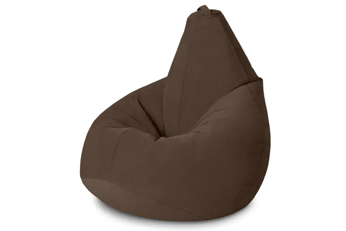 Кресло-мешок Груша Стандарт 3XL (Велюр / Горький шоколад)