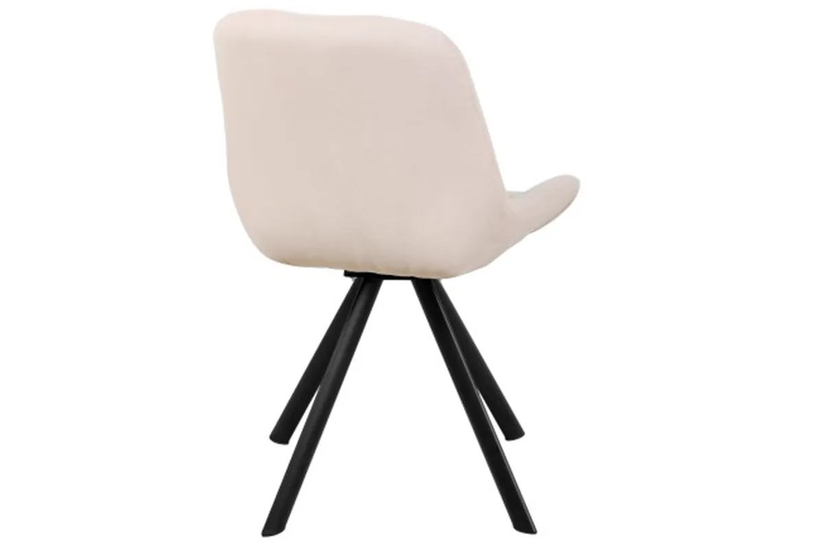 Стул поворотный Тоскана Стиль (Муар черный/Велюр Dream bone/Кремовый) СРП-433