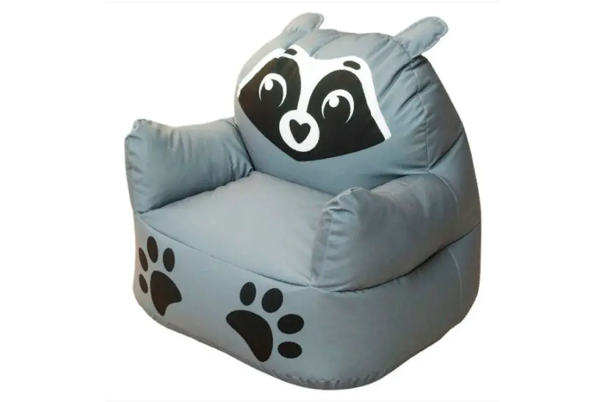 Пуфик Енот L Серый