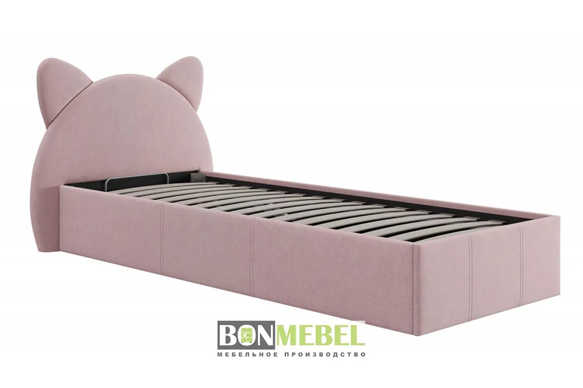 Кровать Китти с ПМ 90х200 (Розовый)