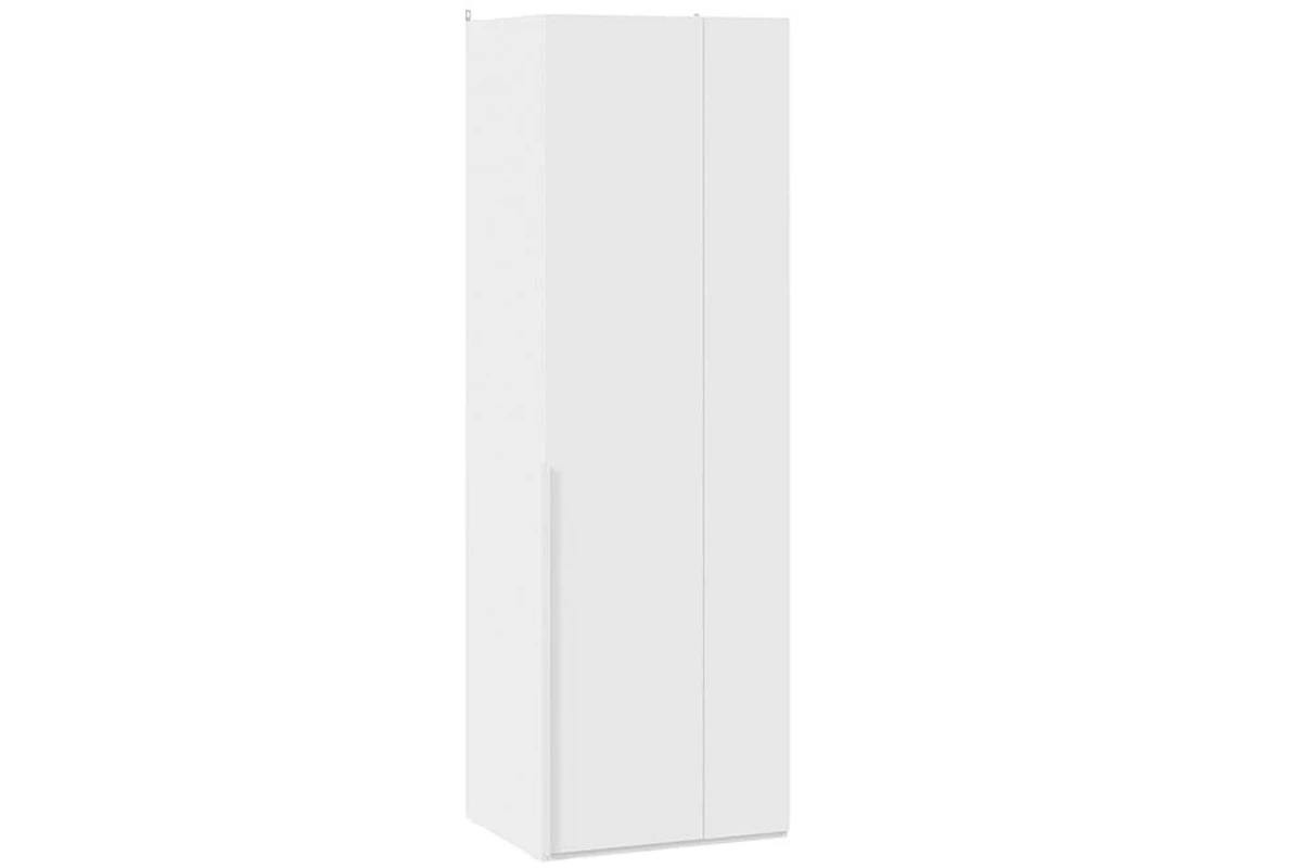 Шкаф угловой Порто СМ-393.07.006 с 1 глухой дверью (580) (Белый жемчуг/Белый софт)