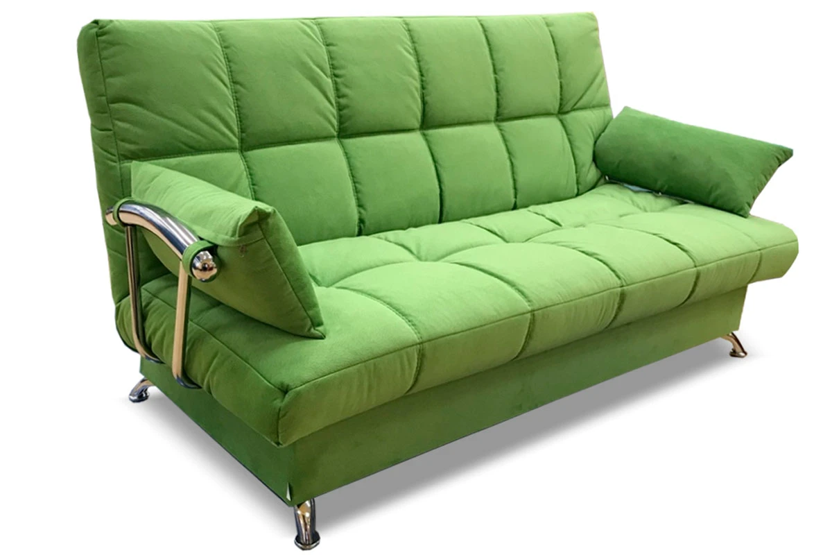 Диван-кровать Финка с хром. бок. "Регина-45.2" Lovely 44 Салатовый