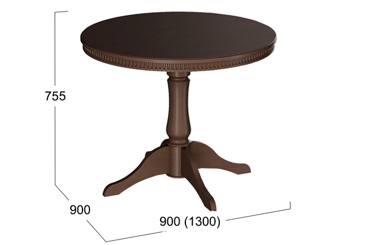 Стол обеденный Орландо Т1 исп.2 (Орех темный)
