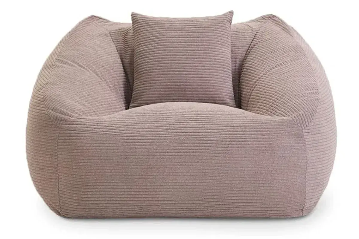 Бескаркасное кресло Нова (Вельвет / Бежевый песочный) 5XL