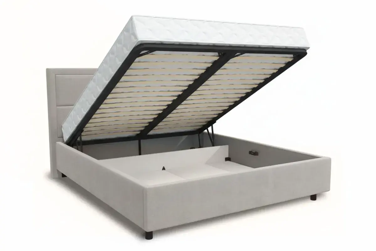 Кровать Квадро-3 с ПМ 160х200 (Тедди 307) 5 кат.