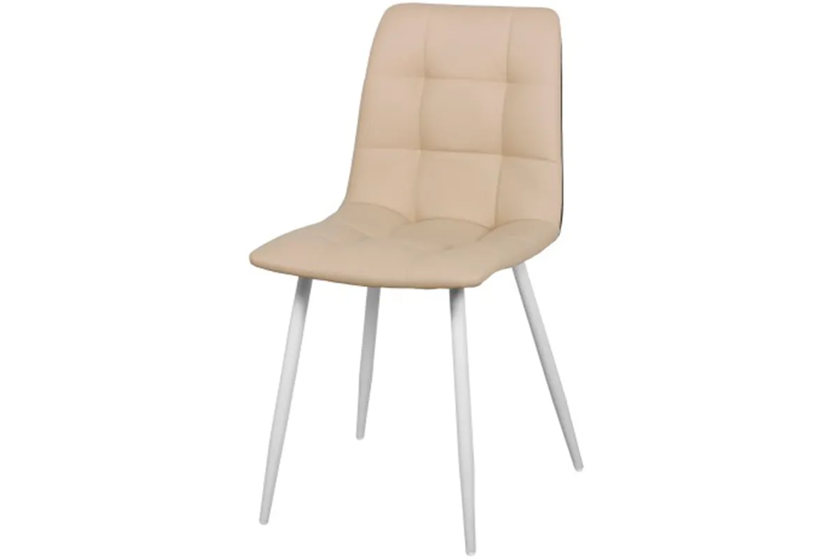 Стул Чили (Белый матовый / К/з экотекс 3014 / Бежевый) СРП-052
