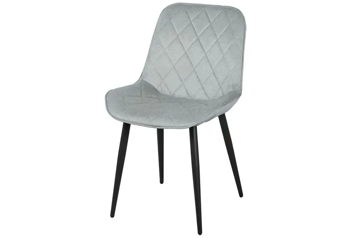 Стул Аура (Муар черный/Велюр Dream grey/Серый) СРП-032