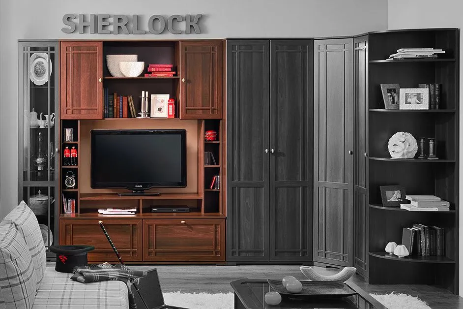 Sherlock 1 Шкаф МЦН орех шоколадный