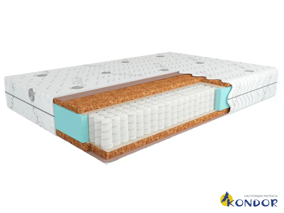 Матрас Kondor Solid-2 Mini 90х200х18 трикотаж Матрас Kondor Solid-2 Mini 90х200х18 трикотаж