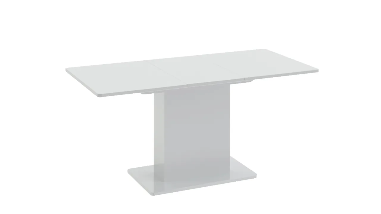 Стол обеденный Diamond тип 1 (1100х750) (Белый глянец)