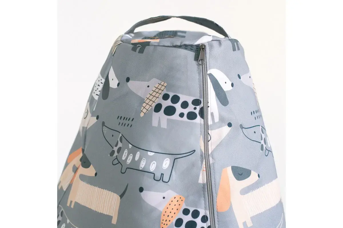 Кресло-мешок Груша Миди 2XL (Мебельный хлопок / Озорные таксы)