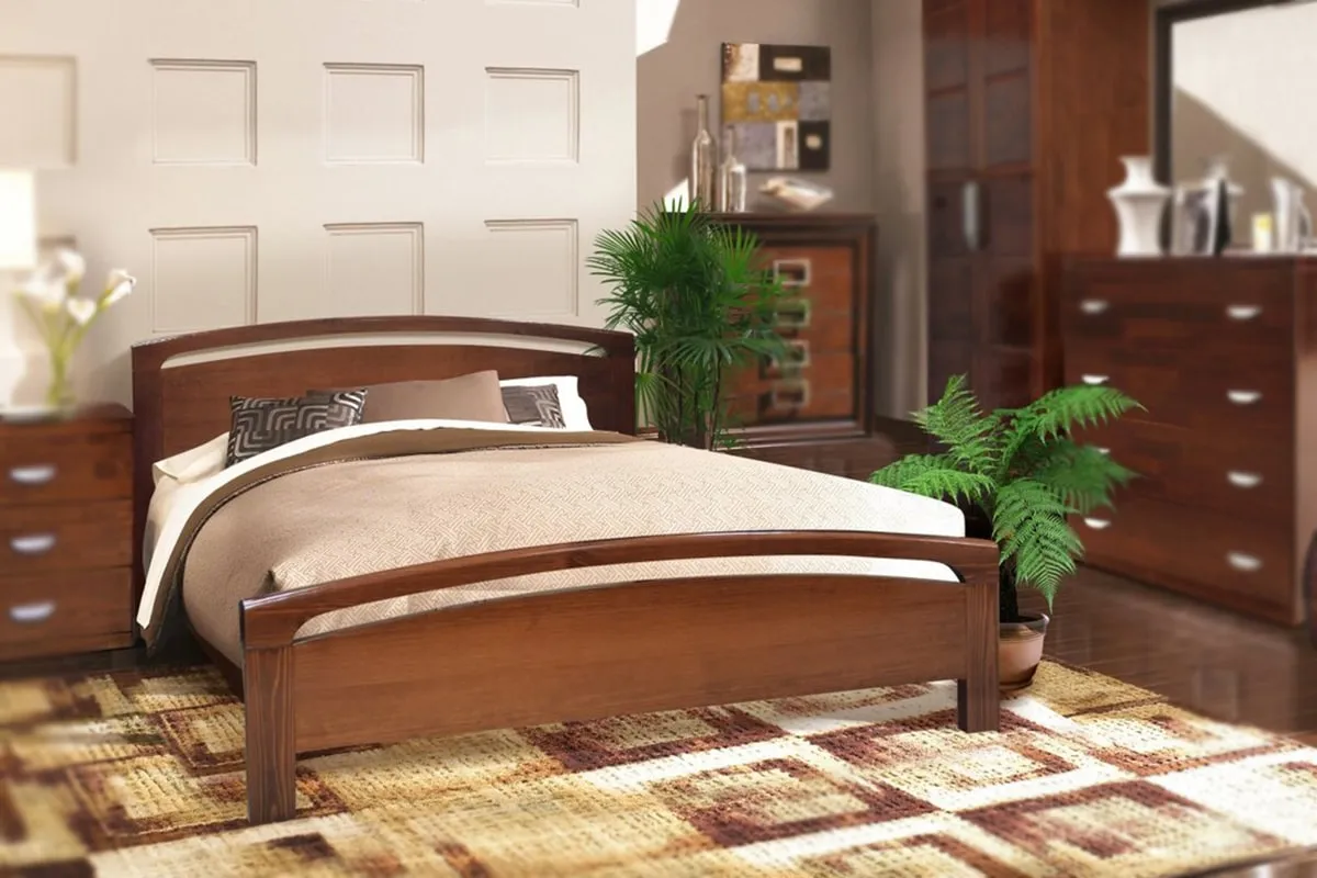 Набор мебели для спальни Бали-Люкс Комплект 1 (Красно-коричневый, 120х200) фото
