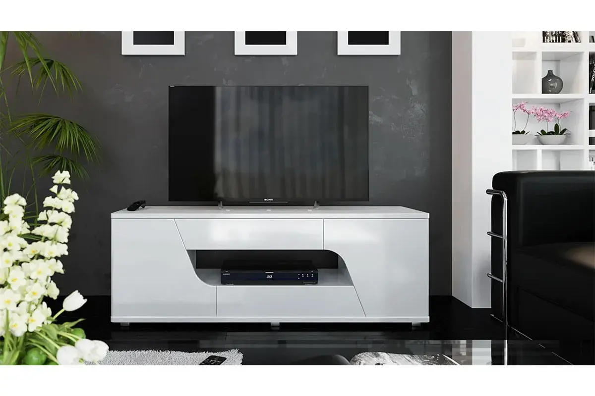 Тумба ТВ Diamond Тип 5 (Белый глянец) фото