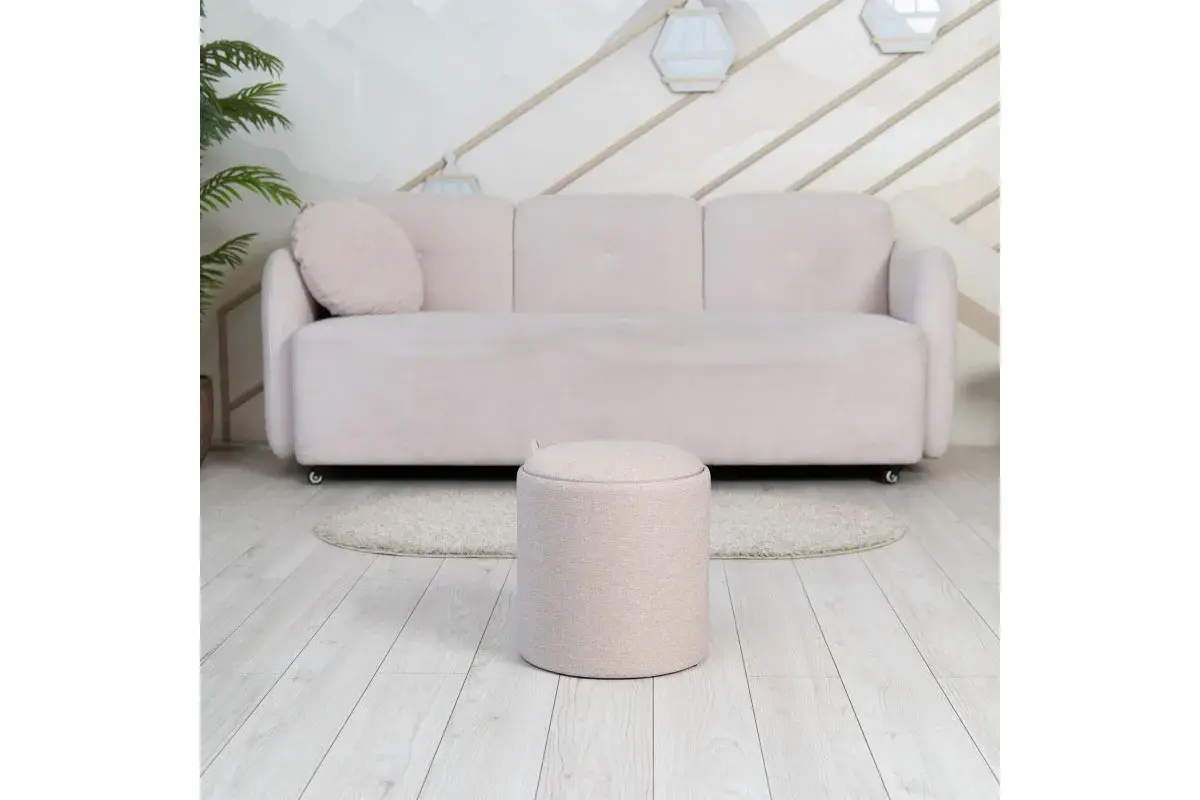 Пуф Грац Стандарт (Рогожка / Бежевый)