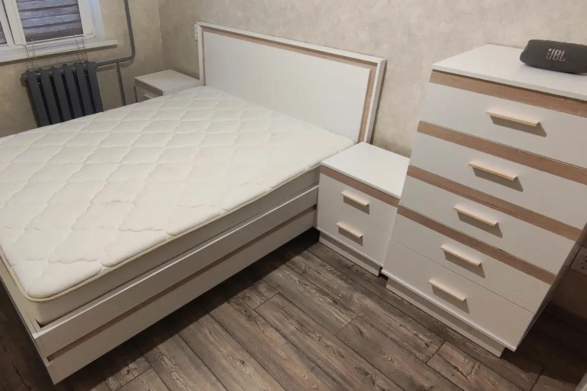 Комод Анона 3 (Белый/Дуб Сонома)